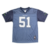 NFL Seattle Seahawks Home #51 Tatupu Boys Jersey Blue USA V-Neck XL
