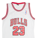 NIKE Chicago Bulls Alternate #23 Jordan Mens Jersey White Sleeveless 90s USA S