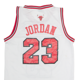 NIKE Chicago Bulls Alternate #23 Jordan Mens Jersey White Sleeveless 90s USA S