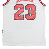 NIKE Chicago Bulls Alternate #23 Jordan Mens Jersey White Sleeveless 90s USA S