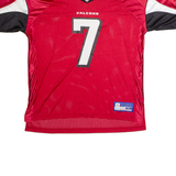 REEBOK Atlanta Falcons Home #7 Vick Mens Jersey Red USA V-Neck XL