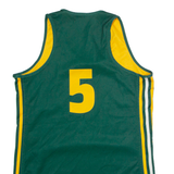 ADIDAS Kennedy Basketball #5 Mens Jersey Green Sleeveless USA M