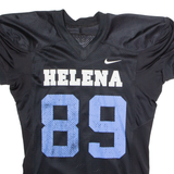 NIKE Helena Football #89 Meinberg Mens Jersey Black USA V-Neck Nylon L