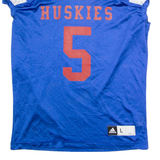 ADIDAS Huskies #5 Mens Jersey Blue USA V-Neck L