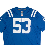 NIKE Indianapolis Colts Home #53 Leonard Mens Jersey Blue USA V-Neck 3XL