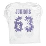 RUSSELL ATHLETIC Franklin Powderpuff Juniors #63 Cropped Mens Jersey White USA Nylon M