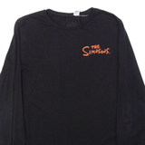 The Simpsons Womens T-Shirt Black Long Sleeve M