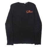 The Simpsons Womens T-Shirt Black Long Sleeve M