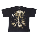 ROCK EAGLE Bear Mens T-Shirt Black L