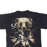 ROCK EAGLE Bear Mens T-Shirt Black L