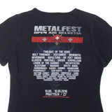 FRUIT OF THE LOOM Metalfest Girls Band T-Shirt Black S