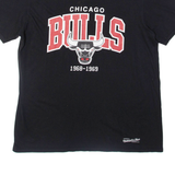 MITCHELL & NESS Chicago Bulls Womens T-Shirt Black USA L