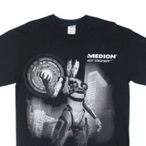 GILDAN Robot Mens T-Shirt Black M