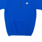 LONGONI Boys T-Shirt Blue 1/4 Zip 2XL
