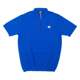 LONGONI Boys T-Shirt Blue 1/4 Zip 2XL