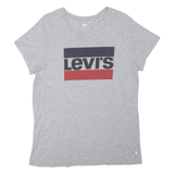 LEVI'S Womens T-Shirt Grey L