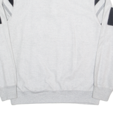 CHAPS Mens Sweatshirt Grey Button Neck L