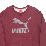 PUMA Mens Sweatshirt Maroon L