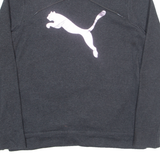 PUMA Womens Sweatshirt Grey High Neck UK 14
