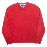 TOMMY HILFIGER Mens Sweatshirt Red L
