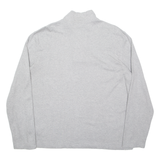 CALVIN KLEIN Mens Sweatshirt Grey 1/4 Zip L