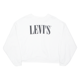 LEVI'S Cropped Womens Sweatshirt White M