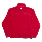 NAUTICA Mens Jumper Red 1/4 Zip Tight Knit M