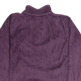 THE NORTH FACE Womens Jumper Purple 1/4 Zip Tight Knit M