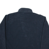 NAUTICA Mens Fleece Black 1/4 Zip Tight Knit L