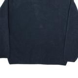 NAUTICA Mens Fleece Black 1/4 Zip Tight Knit L