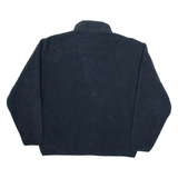 NAUTICA Mens Fleece Black 1/4 Zip Tight Knit L