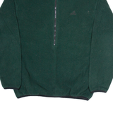 EMS Mens Fleece Green 1/2 Zip Tight Knit M
