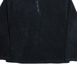 LEVI'S Mens Fleece Black 1/4 Zip Tight Knit XL