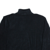 LEVI'S Mens Fleece Black 1/4 Zip Tight Knit XL