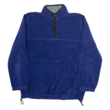 ALPINE TEK Mens Fleece Blue Tight Knit M