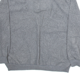 BOSS Mens Patterned Fleece Grey 1/4 Zip Tight Knit L