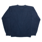 TOMMY HILFIGER Mens Jumper Blue Tight Knit L