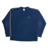 THE NORTH FACE Mens Fleece Blue Tight Knit XL