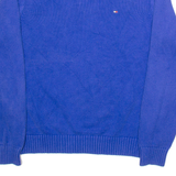 TOMMY HILFIGER Mens Jumper Blue Tight Knit M