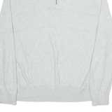 NAUTICA Mens Jumper Grey 1/4 Zip Tight Knit L