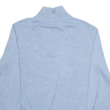 NAUTICA Mens Jumper Blue 1/4 Zip Tight Knit S