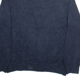 CALVIN KLEIN JEANS Mens Jumper Blue 1/4 Zip Tight Knit XL