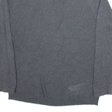 NAUTICA Mens Jumper Grey 1/4 Zip Tight Knit L