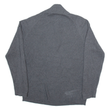 NAUTICA Mens Jumper Grey 1/4 Zip Tight Knit L