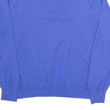 POLO RALPH LAUREN Mens Jumper Blue 1/4 Zip Tight Knit L