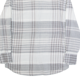 ARMANI EXCHANGE Mens Shirt Grey Check Long Sleeve S