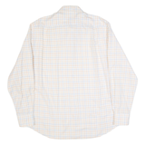 HUGO BOSS Mens Shirt Cream Check Long Sleeve XL