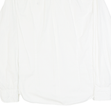 HILFIGER DENIM Slim Fit Mens Plain Shirt White Long Sleeve S