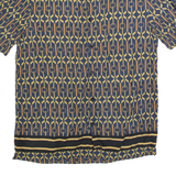 RIVER ISLAND Mens Shirt Black Crazy Pattern M