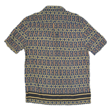 RIVER ISLAND Mens Shirt Black Crazy Pattern M